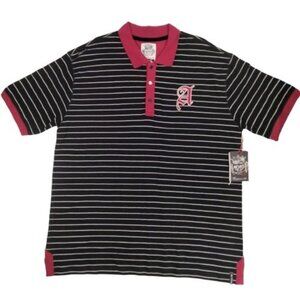 NWT Akademiks Vintage Striped Polo 3XL XXXL Y2K 90s Preppy Hip Hop Streetwear